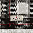 Alternate image 2 for Woolrich&reg; Ridley Oversized Heated Mink/Berber Reversible Throw Blanket in Black/Red