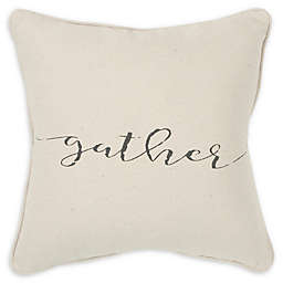Rizzy Home Gather Square Throw Pillow in Natural