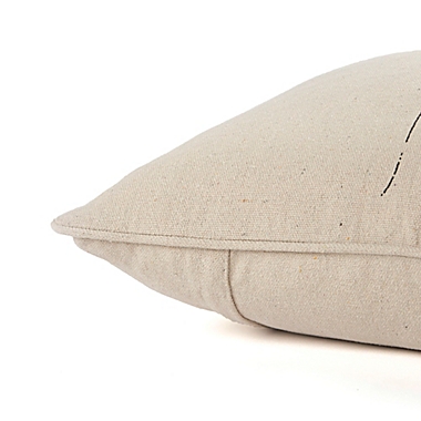 Rizzy Home Gather Square Throw Pillow in Natural. View a larger version of this product image.