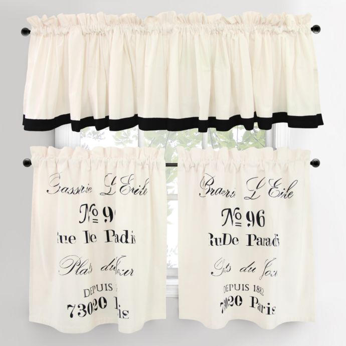 Brasserie Cafe Window Curtain Tiers Bed Bath Beyond