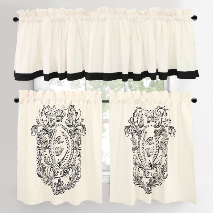 Paris Postage Cafe Window Curtain Tiers Bed Bath Beyond