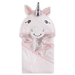 Hudson Baby® Unicorn Hooded Towel in White