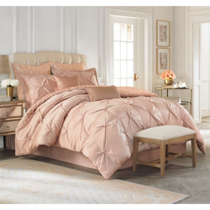 Vince Camuto Rose Gold King Comforter Set Bed Bath And Beyond