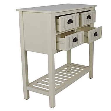 Decor Therapy Bailey Beadboard 4-Drawer Console Table. View a larger version of this product image.