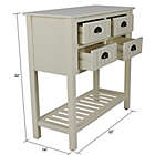 Alternate image 4 for Decor Therapy Bailey Beadboard 4-Drawer Console Table