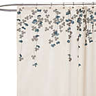 Alternate image 0 for Flower Drop Fabric Shower Curtain