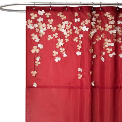red curtain fabric sale