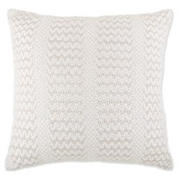 Bee & Willow™ Home Metallic Cottage Stripe Oversized Throw Pillow  in Ivory