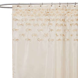 Lucia Ivory Fabric Shower Curtain
