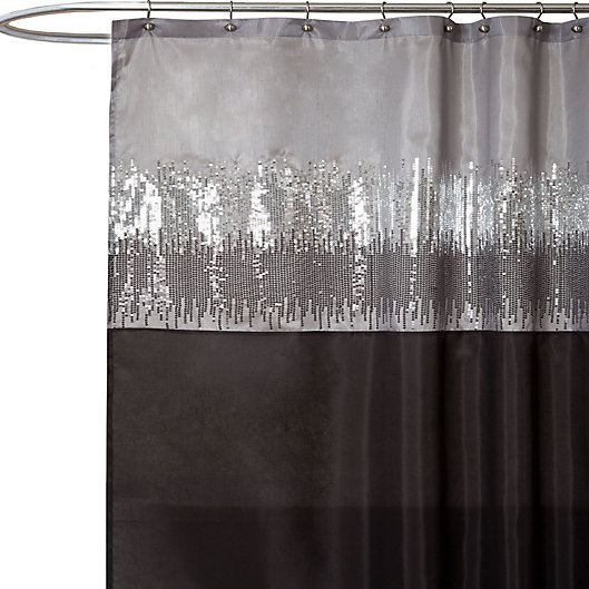Grey 72 Inch X Shower Curtain, Night Sky Shower Curtain