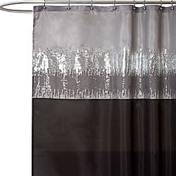 Night Sky Black and Grey 72-Inch x 72-Inch Shower Curtain