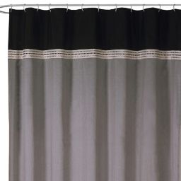 Black Fabric Shower Curtain Bed Bath And Beyond Canada