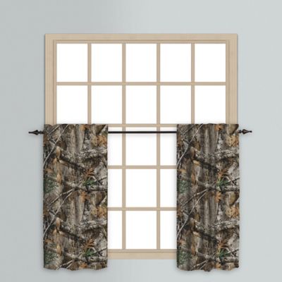 Realtree EDGE&trade; 24-Inch Rod Pocket Window Curtain Tier Pair in Green