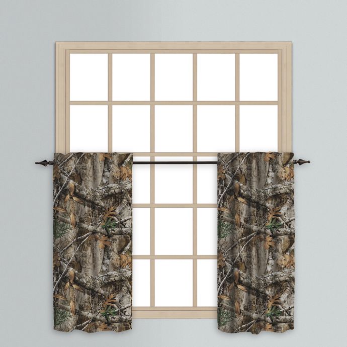Realtree Edge Rod Pocket Window Curtain Tier Pair Bed Bath Beyond
