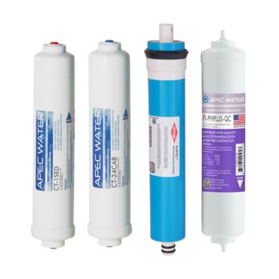 APEC Water&reg; 4-Piece pH+ Replacement Filter Set for Countertop Reverse Osmosis Systems