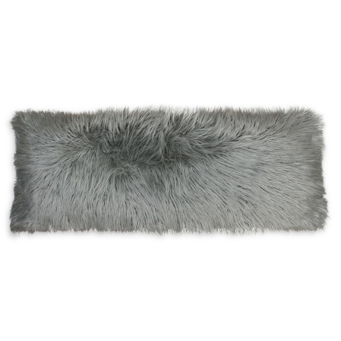 Thro Keller Faux Mongolian Fur Body Pillow | Bed Bath & Beyond