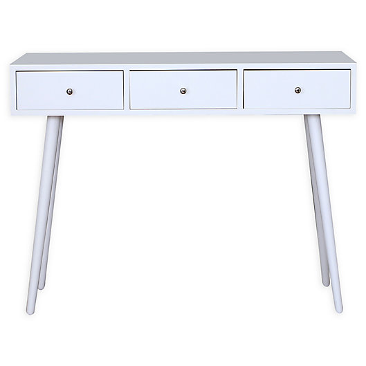 3 Drawer Console Table, Trestle Console Table With Drawers