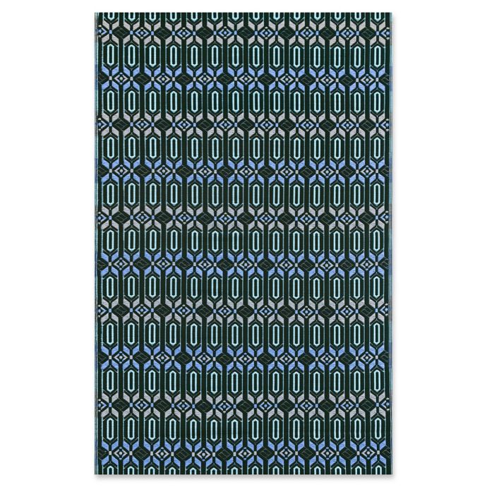 Mad Mats Moroccan Flat Weave Indoor Outdoor Area Rug Bed Bath