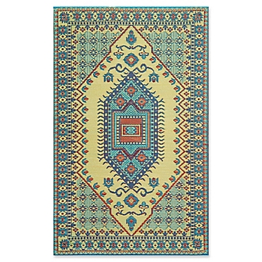 Mad Mats&reg; Oriental Turkish 6&#39; x 9&#39; Flatweave Indoor/Outdoor Area Rug in Plum. View a larger version of this product image.