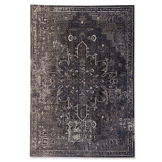 Alternate image 1 for Jaipur Living Medallion 2' x 3' Indoor/Outdoor Accent Rug in Blue