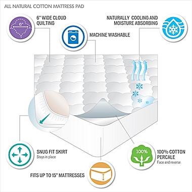 Sleep Philosophy Queen 3M Serenity Waterproof Mattress Pad. View a larger version of this product image.