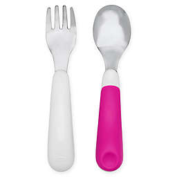 OXO Tot® On the Go Fork and Spoon Set with Travel Case in Pink