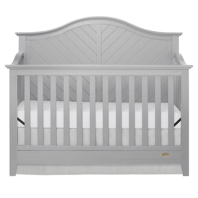 Dream On Me Ella 5 In 1 Convertible Crib In Grey Bed Bath Beyond