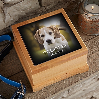Photo Memorial Personalized Pet Urn. View a larger version of this product image.