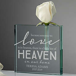 Heaven In Our Home Personalized Bud Vase