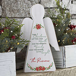Christmas Blessings Personalized Wood Angel