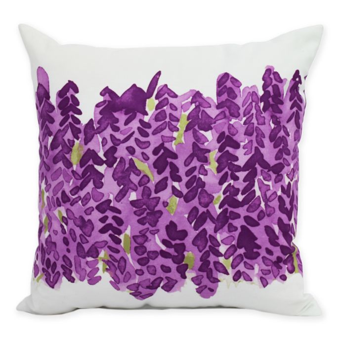 E By Design Market Flowers Bell Bunch Decorative Throw Pillow In