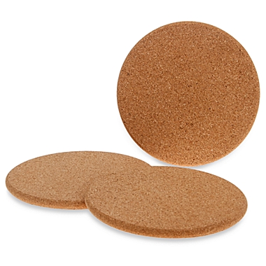 Thirstystone&reg; Natural Cork Trivets (Set of 3). View a larger version of this product image.