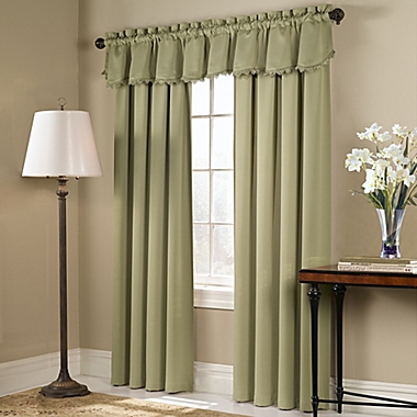Blackstone Rod Pocket Room Darkening Window Curtain Panel, Valance and Tie-Up Shade. View a larger version of this product image.