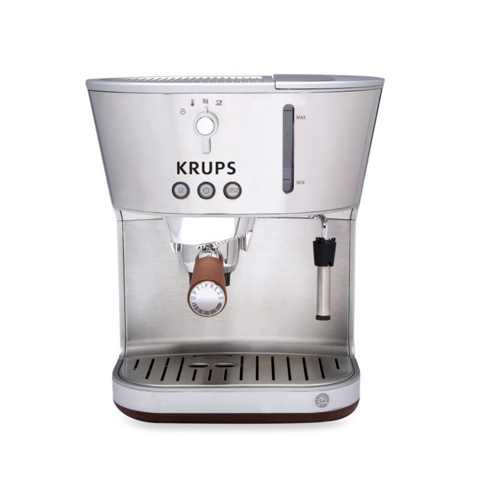 Krups® Silver Art Collection Espresso Machine with Precise Tamp Bed Bath and Beyond Canada