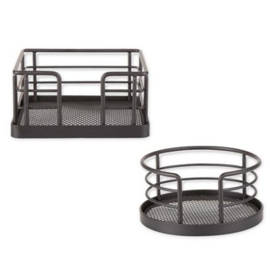 SALT&trade; Steel Coaster Holder in Black Wire