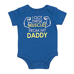 Baby Starters® "I Got These Muscles from My Daddy" Bodysuit in Blue