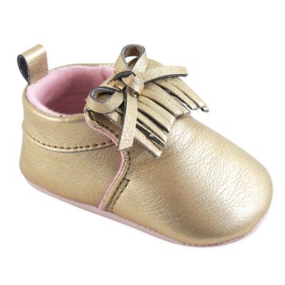 baby gold booties