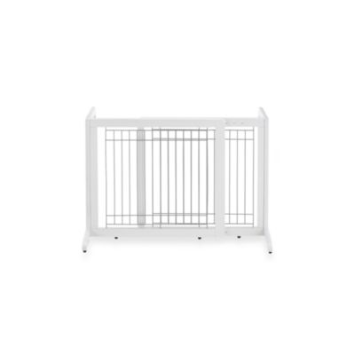 Richell Freestanding Origami Pet Gate in White