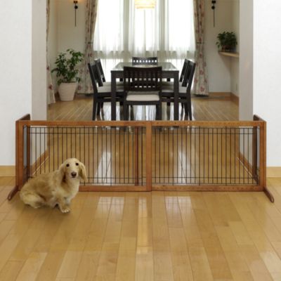 Richell Freestanding Matte Pet Gates in Autumn