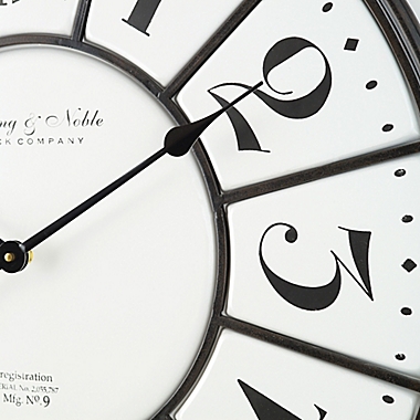 Sterling & Noble&trade; Farmhouse Collection Vintage Steel 26-Inch Wall Clock. View a larger version of this product image.