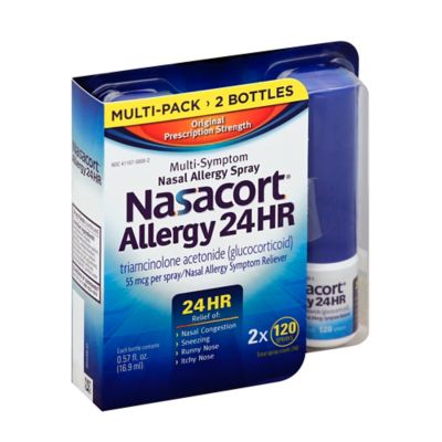 Nasacort&reg; 2-Count Allergy 24 Hour Non-Drowsy Nasal Spray 120 Sprays