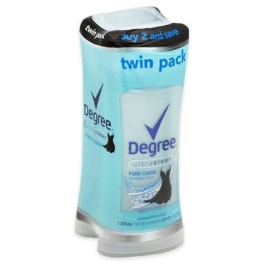 Degree&reg; Women 2-Pack 5.2 oz. Ultra Clear Invisible Solid Antiperspirant in Pure Clean. View a larger version of this product image.