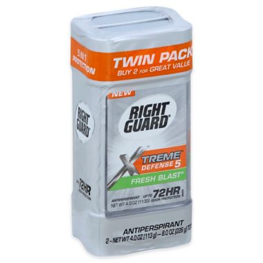 Right Guard&reg; 8 oz. Xtreme Defense 2-Count Gel Antiperspirant and Deodorant in Fresh. View a larger version of this product image.