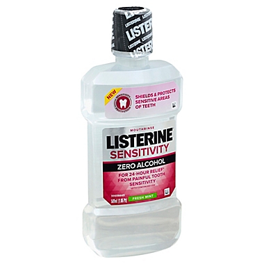 Listerine&reg; 16.9 fl. oz. Sensitivity Alcohol-Free Mouthwash in Fresh Mint. View a larger version of this product image.