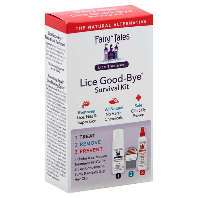 Fairy Tales 3 Piece Lice Good Bye Survival Kit For Lice Treatment