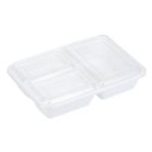 Alternate image 1 for GoodCook Meal Prep 3-Compartment Food Storage Containers (10-Pack) in White