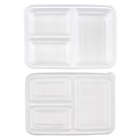 Alternate image 4 for GoodCook Meal Prep 3-Compartment Food Storage Containers (10-Pack) in White
