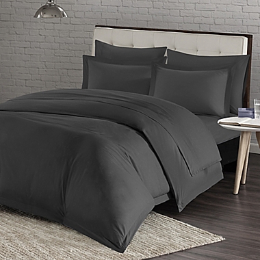 Millano Collection Spa Queen Duvet Cover Set in Grey. View a larger version of this product image.