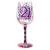 Lolita 21st Birthday Stemmed Wine Glass