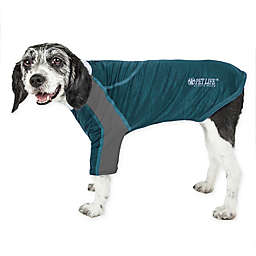 Pet Life® Chewitt Wagassy Large Triple-Toned Long Sleeve Performance Dog T-Shirt in Teal